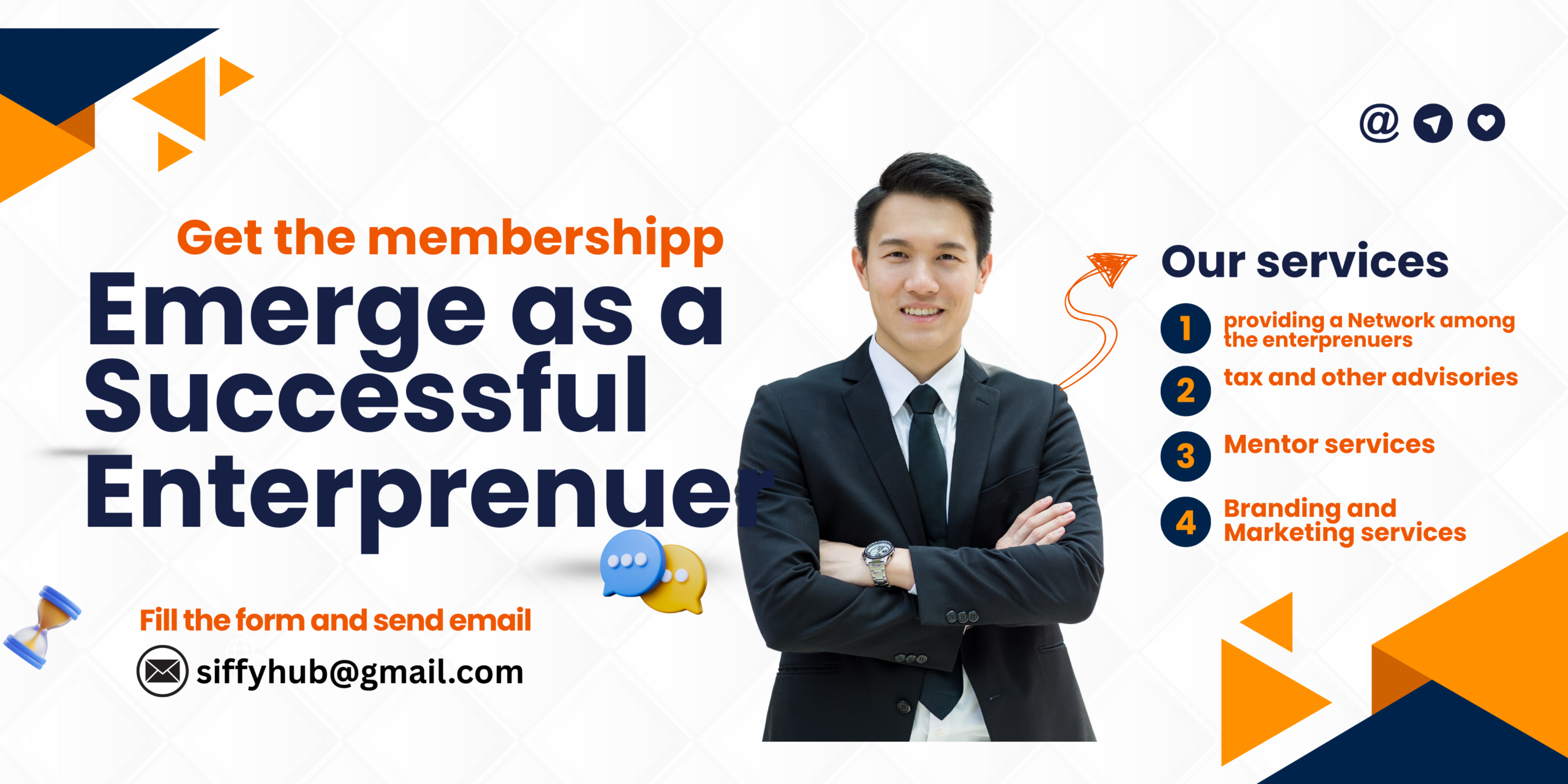 orange blue and white modern business services (2)